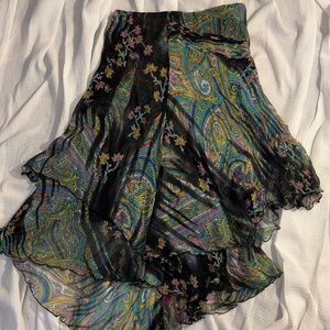 Flirty Multicolored Chiffon Skirt